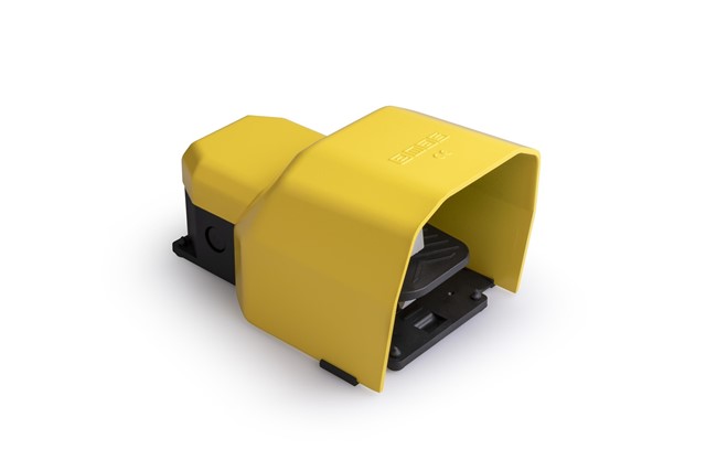 PDK Series Metal Protection 2*(1NO+1NC) Double Step Single Yellow Plastic Foot Switch